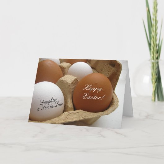 Daughter & Husband Happy Pasen Feestdagen Kaart (Voorkant)