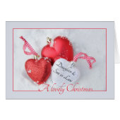 Daughter & Husband Merry-kerstkaart (Voorkant Horizontaal)