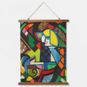 Daughter in a Rocker (1917-1918) beroemd gemaakt d Hangend Wandkleed (Voorkant)