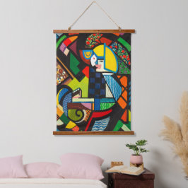 Daughter in a Rocker (1917-1918) beroemd gemaakt d Hangend Wandkleed