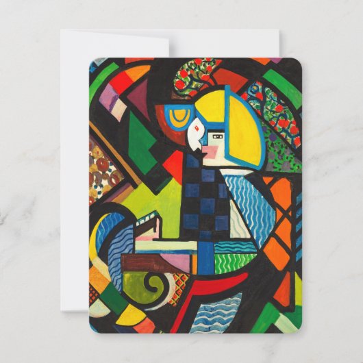 Daughter in a Rocker (1917-1918) beroemd gemaakt d Kaart (Voorkant)