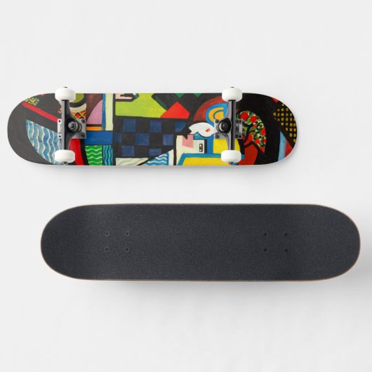 Daughter in a Rocker - Abstracte kunst Persoonlijk Skateboard (Horizontaal)