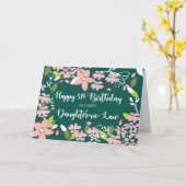 Daughter-in-Law 31st Birthday Green Flowers Kaart (Gele Bloem)