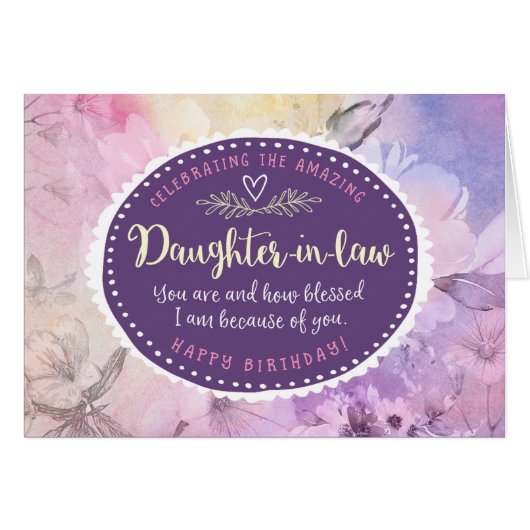 Daughter-in-law Birthday, die je viert (Voorkant Horizontaal)