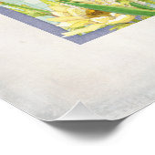 Daughter in Law Calligraphy Poem Iris Waterverf Poster (Hoek)