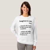 Daughter-in-law Definition Funny Sweater T-shirt (Voorkant volledig)
