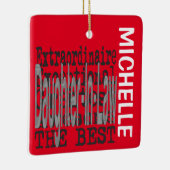 Daughter-in-Law Extraordinaire CUSTOM Keramisch Ornament (Rechts)