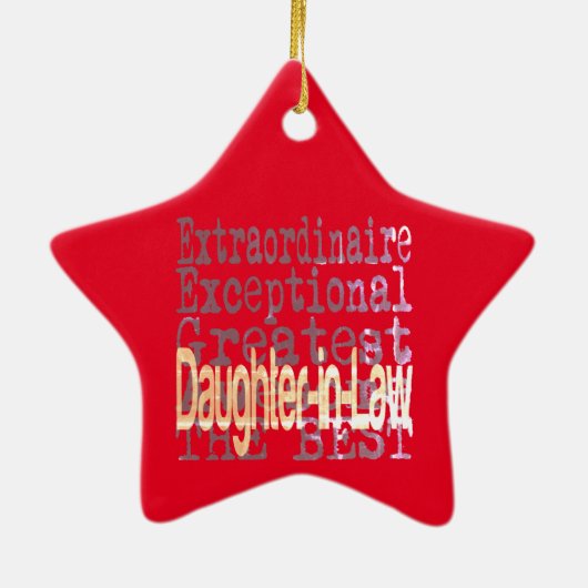 Daughter-In-Law Extraordinaire Keramisch Ornament (Achterkant)