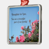 Daughter-in-Law, je bent een prachtig deel van ... Metalen Ornament (Links)