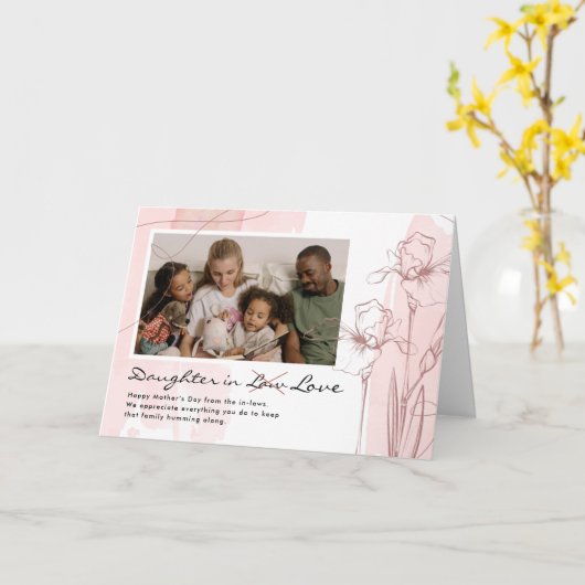 Daughter in Law Moederdag | Foto van Floral Kaart (Gele Bloem)