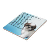 Daughter in Law Poem - Shih-Tzu Design Tegeltje (Zijkant)