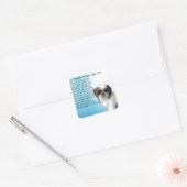 Daughter in Law Poem - Shih-Tzu Design Vierkante Sticker (Envelop)