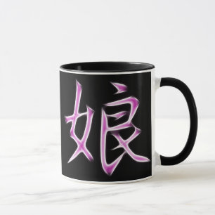 Daughter Japans Kanji Calligraphy Symbol Mok