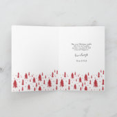 Daughter kerstbomen Merry Kerstmis Natural Feestdagen Kaart (Binnen)