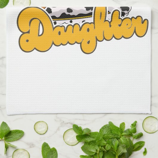 Daughter Kings crown Theedoek (Gevouwen)