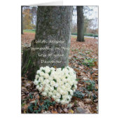 Daughter loss Sympathy roos card (Voorkant)