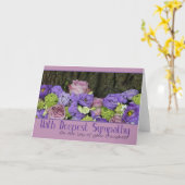 Daughter loss Sympathy roos card Kaart (Gele Bloem)