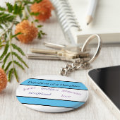 Daughter Love Button Sleutelhanger (Zijkant)