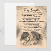 Daughter Lovers | Naar mijn dochter-liefdesmoeder Feestdagenkaart (Voorkant / Achterkant)