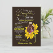 Daughter Lovers | Naar mijn dochter-liefdesmoeder Feestdagenkaart (Staand voorkant)