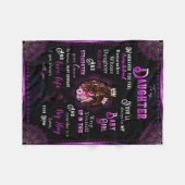 Daughter Lovers | Naar mijn dochter-liefdesmoeder Fleece Deken (Voorkant (Horizontaal))