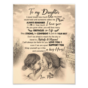 Daughter Lovers   Naar mijn dochter-liefdesmoeder Foto Afdruk