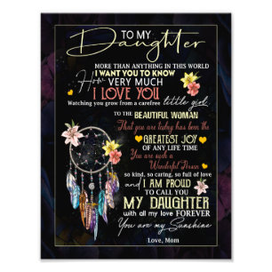 Daughter Lovers   Naar mijn dochter-liefdesmoeder Foto Afdruk
