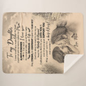 Daughter Lovers | Naar mijn dochter-liefdesmoeder Sherpa Deken (Voorkant (horizontaal))