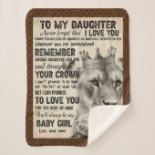 Daughter Lovers | Naar mijn dochter-liefdesmoeder Sherpa Deken (Voorkant)