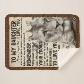 Daughter Lovers | Naar mijn dochter-liefdesmoeder Sherpa Deken (Voorkant (horizontaal))