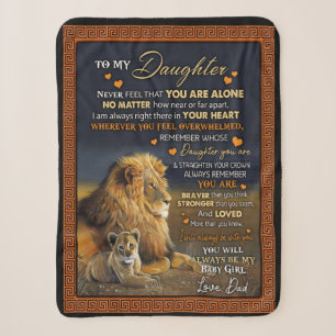 Daughter Lovers Naar mijn dochter Love Dad Sherpa Deken