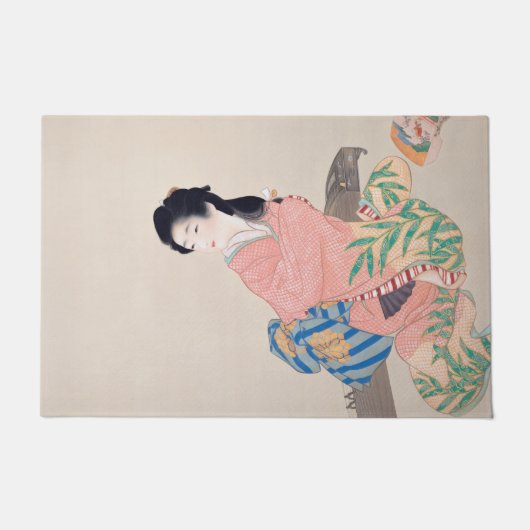 Daughter Miyuki (Elegant Japans Lady, Aziatische k Deurmat (Voorkant)