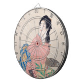 Daughter Miyuki (Mooie Japanse dame) (Aziatisch) Dartbord (Voorkant Rechts)