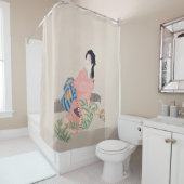 Daughter Miyuki (Mooie Japanse dame) (Aziatisch) Douchegordijn (In situ)