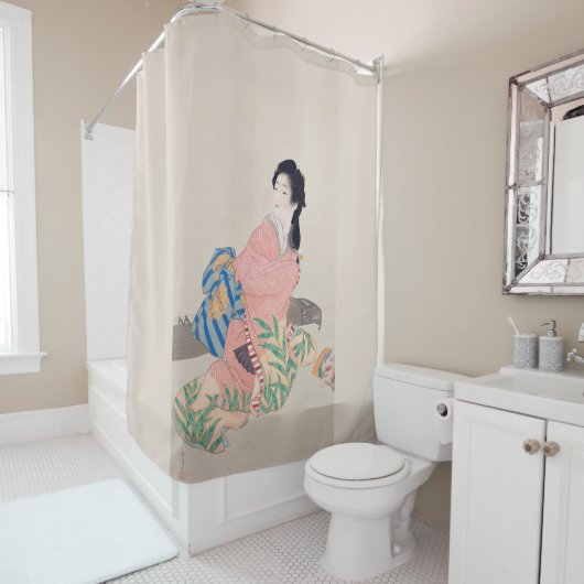 Daughter Miyuki (Mooie Japanse dame) (Aziatisch) Douchegordijn (In situ)