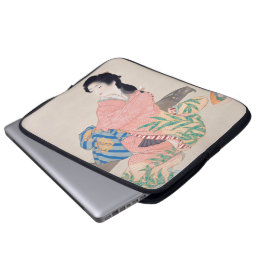Daughter Miyuki (Mooie Japanse dame) (Aziatisch) Laptop Sleeve