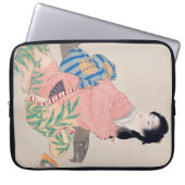 Daughter Miyuki (Mooie Japanse dame) (Aziatisch) Laptop Sleeve (Voorkant)