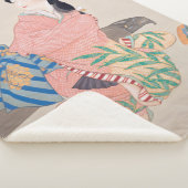 Daughter Miyuki (Mooie Japanse dame) (Aziatisch) Sherpa Deken (3/4)