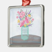 Daughter Moederdag Mason Jar Vase Metalen Ornament (Links)