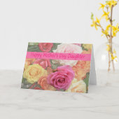 Daughter Moederdag roos Kaart (Gele Bloem)