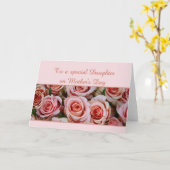 Daughter Moederdag roos Kaart (Gele Bloem)