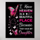 Daughter My Guardian Angel in Heaven Memorial Day Poster (Voorkant)