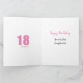 Daughter Number 18 Photo Collage Big 18th Birthday Kaart (Binnen)