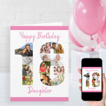 Daughter Number 18 Photo Collage Big 18th Birthday Kaart<br><div class="desc">Pas deze grote 18e verjaardagskaart aan met maximaal 12 verschillende foto's. Ontworpen voor uw dochter (hoewel 'dochter' kan worden bewerkt aan een naam of wat je ook wilt), is de foto-collage nummer 18 een doordachte manier om een verjaardagskaart te geven met een unieke en speciale kwaliteit. De sjabloon is opstelling...</div>