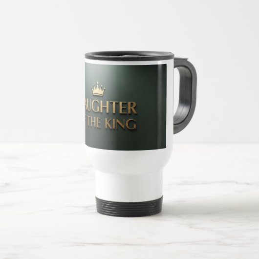 "Daughter of a King" Christian Mug Reisbeker (Voorkant rechts)