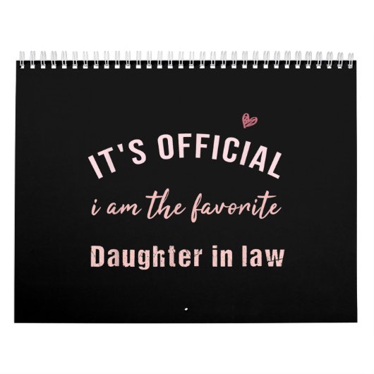Daughter of Law Birthday Kerstmis van Mor Kalender (Hoes)