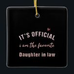 Daughter of Law Birthday Kerstmis van Mor Keramisch Ornament<br><div class="desc">Daughter of Law Birthday Kerstmis van Mor</div>