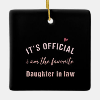 Daughter of Law Birthday Kerstmis van Mor Keramisch Ornament