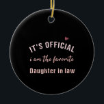 Daughter of Law Birthday Kerstmis van Mor Keramisch Ornament<br><div class="desc">Daughter of Law Birthday Kerstmis van Mor</div>