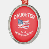 Daughter of the American Revolution DAR Star USA Metalen Ornament (Links)
